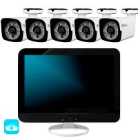 Комплект видеонаблюдения WIFI с монитором 3Мп Ps-Link KIT-W305TB-M