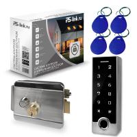 Система СКУД Ps-Link KIT-TF2EM-WP-W-SSM / отпечаток пальца / эл. механический замок / кодовая панель / RFID / WIFI