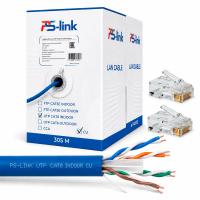 Кабель витая пара UTP4 cat.6 CU 305 метров Ps-Link UTP-CAT6-CU305