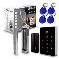 Система СКУД PS-Link KIT-T12MF-P-180 / эл. магнитный замок 180кг / 2 считывателя RFID / Mifare