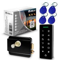 Система СКУД PS-Link KIT-T1202EM-WP-W-B / эл. механический замок / кодовая панель / RFID / WIFI