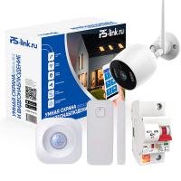 Комплект умного дома "Охрана, видеонаблюдение, управление питанием" Ps-Link PS-1214
