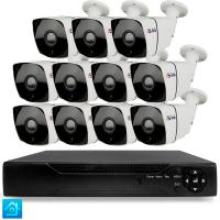 Комплект видеонаблюдения AHD 8Мп Ps-Link KIT-C811HD 11 камер для улицы, ночная съемка, датчик движения