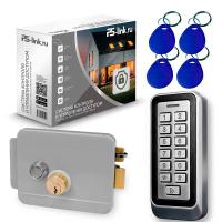 Система СКУД Ps-Link KIT-208C-G панель RFID+пин-код, электромех. замок, IP66