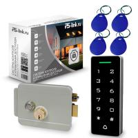 Система СКУД PS-Link KIT-T1202EM-WP-W-G / эл. механический замок / кодовая панель / RFID / WIFI