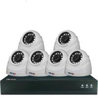 Комплект видеонаблюдения IP 8Мп Ps-Link KIT-A806IP-POE 6 камер с ночной съемкой для помещения, с датчиком движения, питание PoE