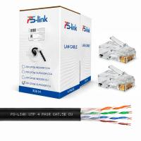 Кабель витая пара UTP4 cat.5E CU 305 метров Ps-Link UTP-CU305-OUT уличный