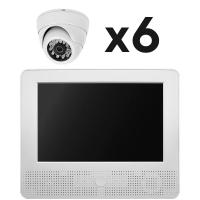 Комплект видеонаблюдения AHD 2Мп Ps-Link KIT-A9206HD 6 камер для помещения, регистратор с монитором