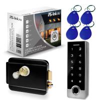 Система СКУД Ps-Link KIT-TF2EM-WP-W-B / отпечаток пальца / эл. механический замок / кодовая панель / RFID / WIFI