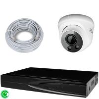 Комплект видеонаблюдения IP 5Мп Ps-Link KIT-A501IP-ST 1 камера для помещения, аналитика, детекция человека, область вторжения
