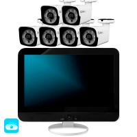 Комплект видеонаблюдения WIFI с монитором 3Мп Ps-Link KIT-W306TB-M