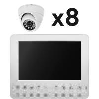 Комплект видеонаблюдения AHD 2Мп Ps-Link KIT-A9208HD 8 камер для помещения, регистратор с монитором