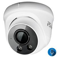Камера видеонаблюдения IP 8Мп Ps-Link IP308PM с микрофоном, цифровая с POE для помещения, ИК-подсветка, пластиковый корпус