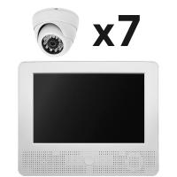 Комплект видеонаблюдения AHD 2Мп Ps-Link KIT-A9207HD 7 камер для помещения, регистратор с монитором