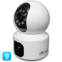 Камера видеонаблюдения 4G 2x2Мп Ps-Link PS-GBA20 поворотная, 2 объектива по 2Мп, микрофон, приложение V380