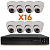 Комплект видеонаблюдения AHD 2Мп Ps-Link KIT-A216HD 16 камер для помещения