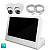 Комплект видеонаблюдения IP 5Мп Ps-Link KIT-A502IP-POE-LCD с POE питанием и монитором 10", 2 внутренние камеры с ночной съёмкой