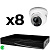 Комплект видеонаблюдения IP 5Мп Ps-Link KIT-A508IP-ST 8 камер для помещения, аналитика, детекция человека, область вторжения