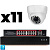 Комплект видеонаблюдения IP 2Мп Ps-Link KIT-A211IP-PL 11 камер, программный датчик движения, удаленный доступ, ночное видение, умный коммутатор
