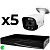 Комплект видеонаблюдения IP 8Мп Ps-Link KIT-C805IP-ST 5 камер для улицы, умная аналитика, детекция человека, детекция автомобиля, область вторжения