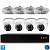 Комплект видеонаблюдения IP 2Мп Ps-Link KIT-A204IPM-POE 4 камеры с микрофоном для помещения, питание PoE, ночная съёмка