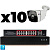 Комплект видеонаблюдения IP 2Мп Ps-Link KIT-C210IP-PL 10 камер для улицы, программный датчик движения, удаленный доступ, ночное видение, умный коммутатор