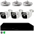 Комплект видеонаблюдения IP 2Мп Ps-Link KIT-C203POE-YE облако IPEye, три уличные камеры