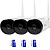 Комплект видеонаблюдения WIFI 3Мп Ps-Link KIT-XMJ303-WIFI 3 камеры с картами памяти 32Гб