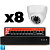 Комплект видеонаблюдения IP 2Мп Ps-Link KIT-A208IP-PL 8 камер, программный датчик движения, удаленный доступ, ночное видение