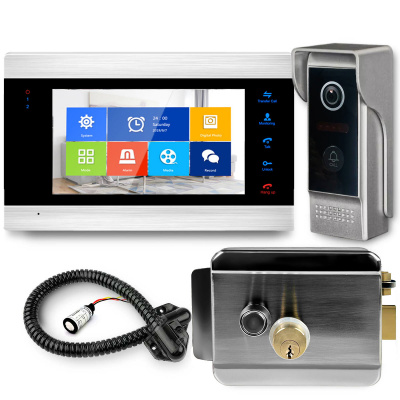 Комплект видеодомофона Ps-Link KIT-DB09-SS / WIFI с электромеханическим замком