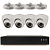 Комплект видеонаблюдения IP 2Мп Ps-Link KIT-A204IP-POE 4 камеры с ночной съемкой для помещения, с датчиком движения, питание PoE