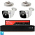 Комплект видеонаблюдения IP 2Мп Ps-Link KIT-C202IP-PL 2 камеры для улицы, программный датчик движения, удаленный доступ, ночное видение