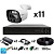 Комплект видеонаблюдения AHD 8Мп Ps-Link KIT-C811HDC 11 уличных камер с LED-подсветкой, без микрофона