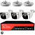 Комплект видеонаблюдения IP 2Мп Ps-Link KIT-C203POE-YE-LT облако IPEye, три уличные камеры