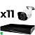Комплект видеонаблюдения IP 5Мп Ps-Link KIT-C511IP-ST 11 камер для улицы, аналитика, детекция человека, детекция автомобиля, область вторжения