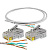 Кабель UTP4 cat.5E CU 1 метр Ps-Link UTP-CU01 с коннекторами RJ-45