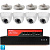 Комплект видеонаблюдения IP 2Мп Ps-Link KIT-A204IP-PL 4 камеры, программный датчик движения, удаленный доступ, ночное видение