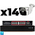 Комплект видеонаблюдения IP 2Мп Ps-Link KIT-C214IP-PL 14 камер для улицы, программный датчик движения, удаленный доступ, ночное видение, умный коммутатор