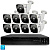 Комплект видеонаблюдения AHD 8Мп Ps-Link KIT-C809HD 9 камер для улицы, ночная съемка, датчик движения