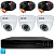 Комплект видеонаблюдения AHD 8Мп Ps-Link KIT-A803HD 3 камеры для помещения, ночная съемка, датчик движения