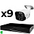 Комплект видеонаблюдения IP 5Мп Ps-Link KIT-C509IP-ST 9 камер для улицы, аналитика, детекция человека, детекция автомобиля, область вторжения