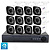 Комплект видеонаблюдения AHD 2Мп Ps-Link KIT-C212HD 12 камер для улицы