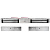 Замок электромагнитный Ps-Link PS-ML280D двойной с LED индикацией и усилием 560кг