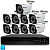 Комплект видеонаблюдения AHD 5Мп Ps-Link KIT-C509HD 9 камер для улицы, ночная съемка, датчик движения