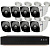 Комплект видеонаблюдения IP 2Мп Ps-Link KIT-C208IP-POE 8 камер с ночной съемкой для улицы, с датчиком движения, питание PoE