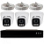 Комплект видеонаблюдения IP 4Мп Ps-Link KIT-A403IP-POE с 3 камерами 2560×1440 для помещения