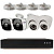 Комплект видеонаблюдения IP 2Мп Ps-Link KIT-B204IP-POE 2 камеры для помещения, 2 камеры для улицы, ночная съёмка, POE питание