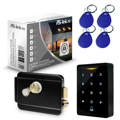 Система СКУД Ps-Link KIT-CH1-B/ кодовая панель / эл. механический замок / RFID, WIFI