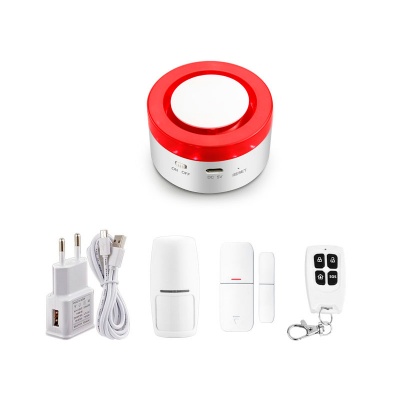 Комплект охранной сигнализации WIFI Ps-Link H1 встроенная сирена, подключение до 24 беспроводных датчиков