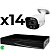 Комплект видеонаблюдения IP 5Мп Ps-Link KIT-C514IP-ST 14 камер для улицы, аналитика, детекция человека, детекция автомобиля, область вторжения